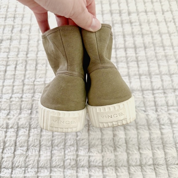 Vince Wolfe Canvas High Top Sneakers - Picture 5 of 7